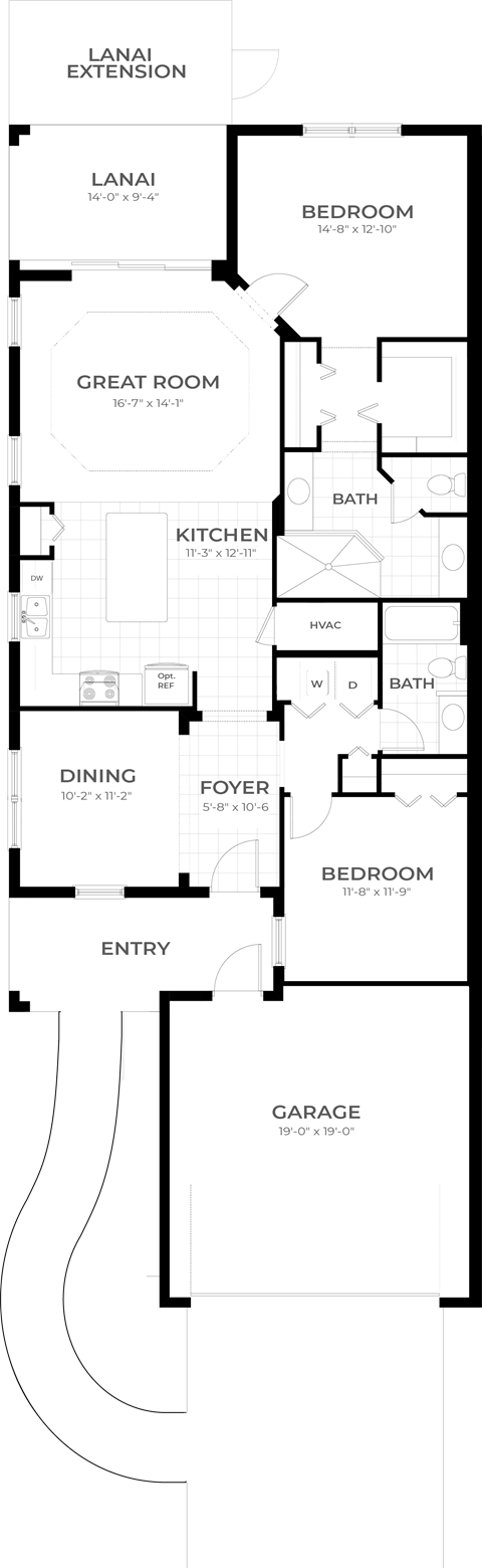 Crystal Sands Floor Plan  at Marisol, Bradenton, 34211
